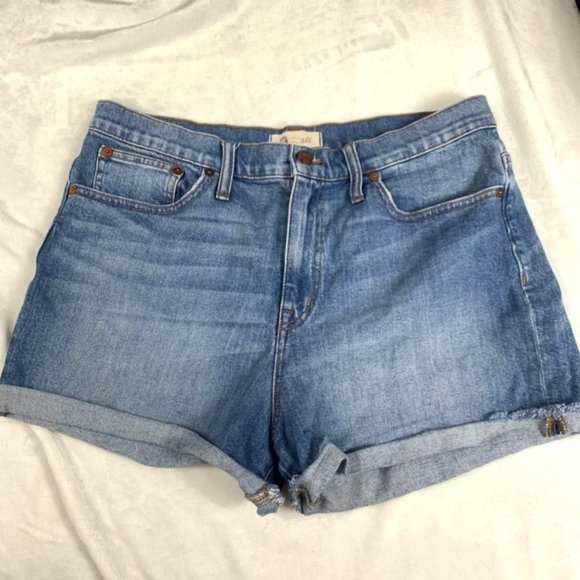 Madewell Sz 32" Cut off Shorts Blue - Picture 1 of 5